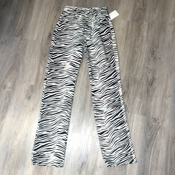 ZARA Zebra Print Pants - Picture 1 of 9